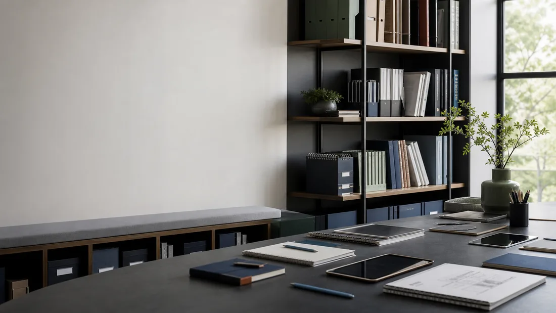 Organized learning workspace for a data protection course